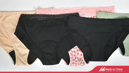 Mujer Botone Culotte Menstruelle Bragas De La Menstruacion Ropa Interior Hielo Seda Transpirable Delgado Confortable PARA Bragas