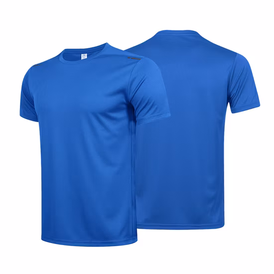 Custom Logo Multicolor 100% Polyester Gym Basic Shirts for Men