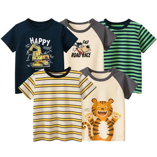 Venta Caliente Camisetas Personalizadas para Niños Camisetas de Verano para Niños Ropa de Algodón para Niños 