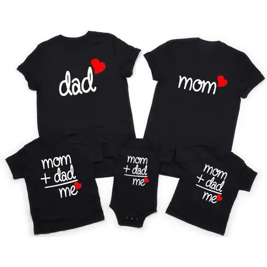 Camiseta de familia de bambú para padres e hijos, mono para bebés, ropa infantil