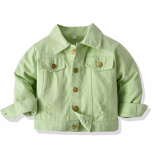 Chaqueta de mezclilla para niños Ropa para niños Chaquetas de mezclilla Chaqueta de jeans Ropa infantil Ropa de moda Chaquetas para niñas y niños Abrigo de jeans Ropa de mezclilla Moda infantil Ropa exterior para niños